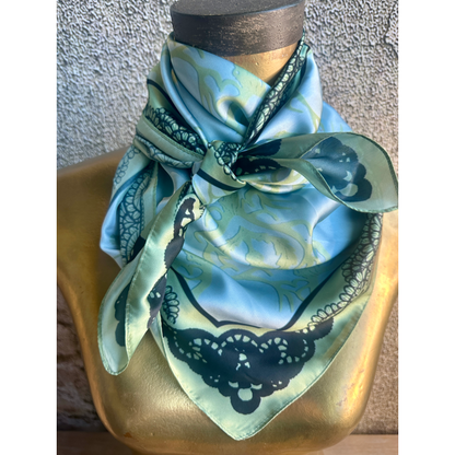 A Rare Bird Turquoise Antlers and Lace Wild Rag