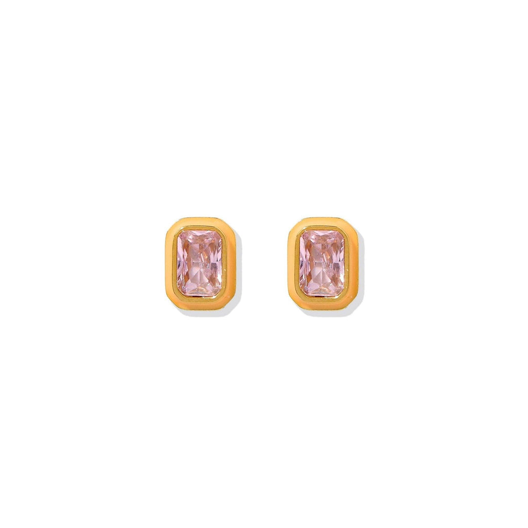 Screwback Stud Earrings - Whitney Orange Sherbert