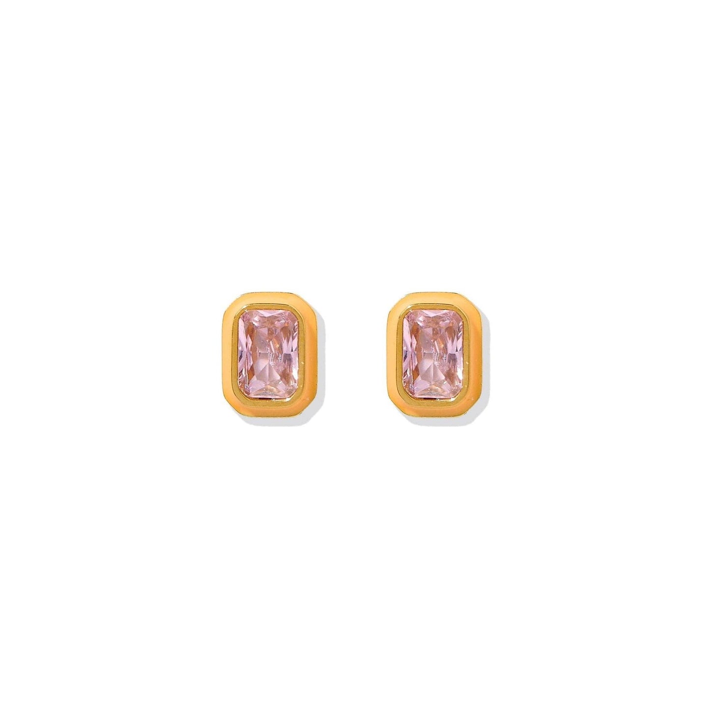 Screwback Stud Earrings - Whitney Orange Sherbert