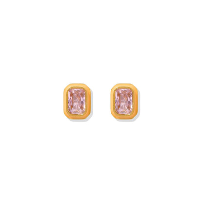 Screwback Stud Earrings - Whitney Orange Sherbert
