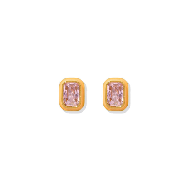 Screwback Stud Earrings - Whitney Orange Sherbert