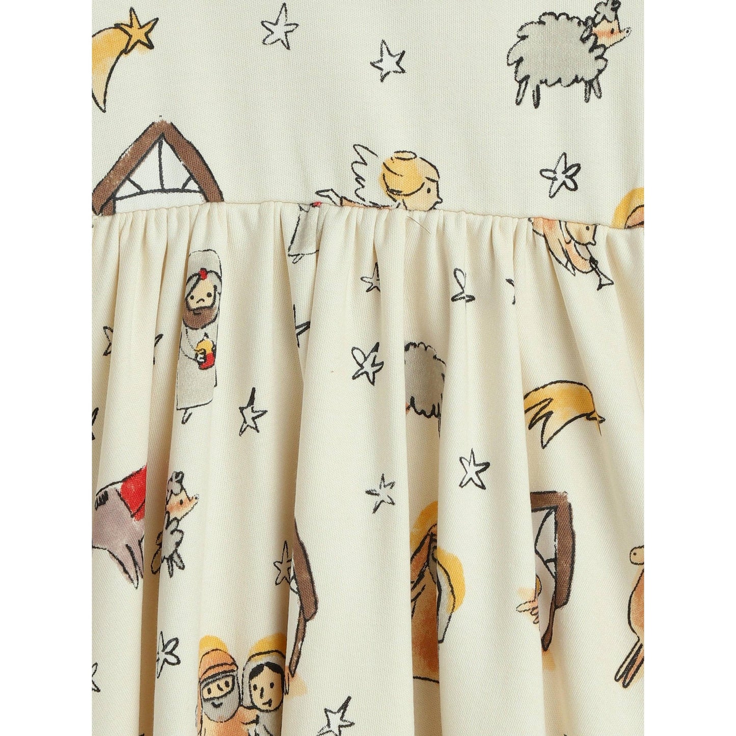 Away in a Manger Twirl Dress Cotton