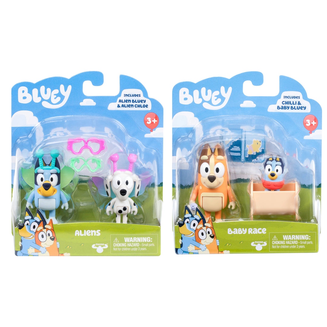 Moose Toys Bluey Figure 2 Pack Bluey &amp; Bandit