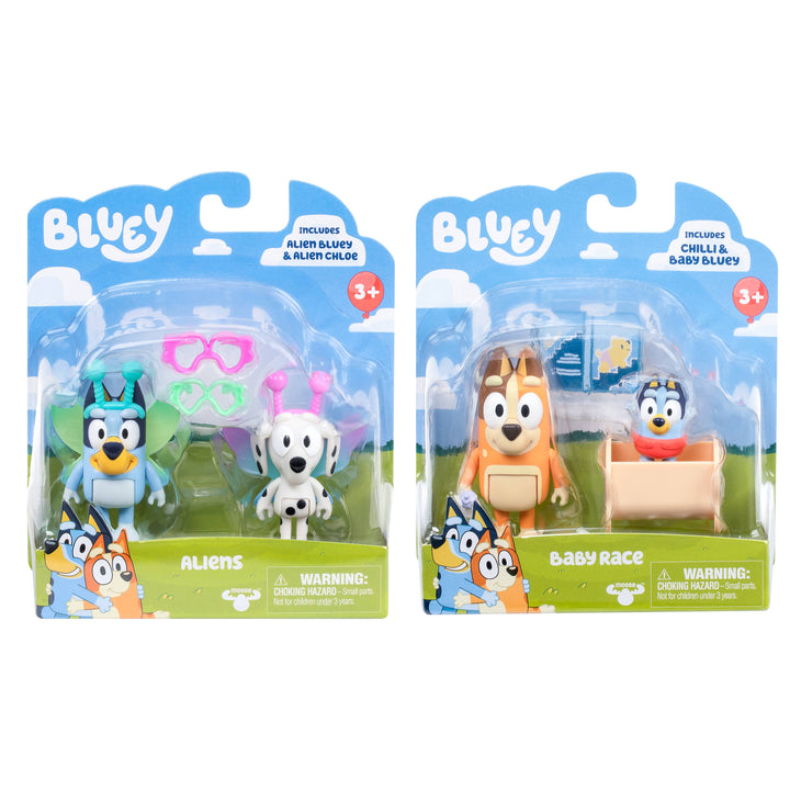 Moose Toys Bluey Figure 2 Pack Bluey &amp; Bandit