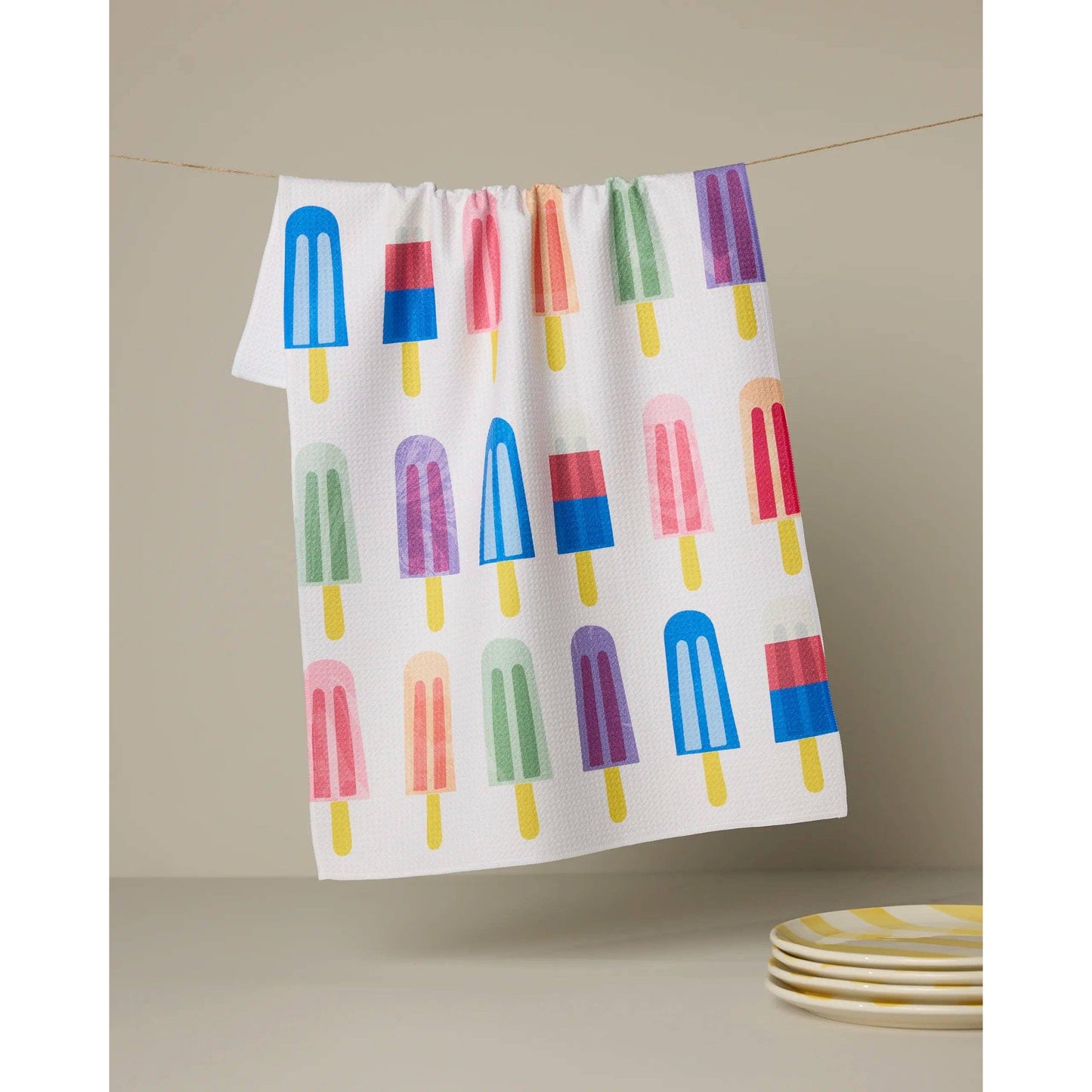 Poppy Popsicles Tea Towel