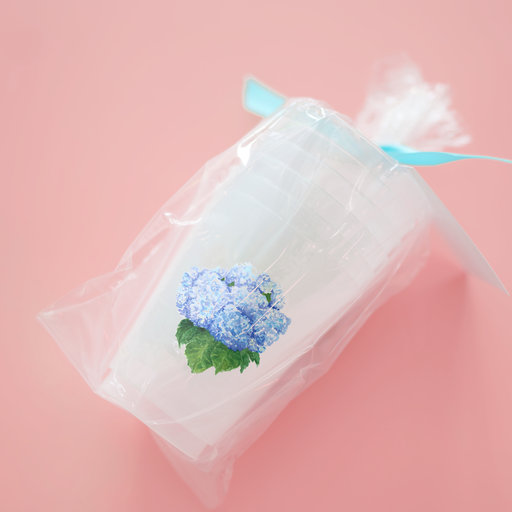 Blue Hydrangea Frosted 16oz Reusable Stadium Cups | Set of 6
