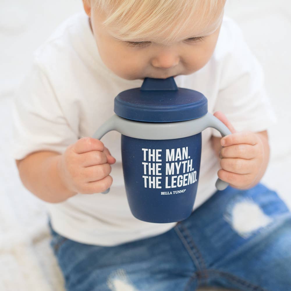 Bella Tunno The Man the Myth the Legend Happy Sippy Cup — Silicone Sippy Cup