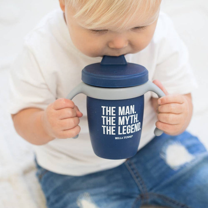 Bella Tunno The Man the Myth the Legend Happy Sippy Cup — Silicone Sippy Cup