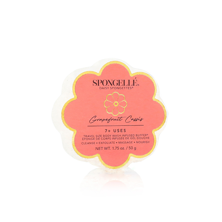 Spongellé Daisy Spongette - Flower Shaped Travel Body Buffer &amp; Soap Sponge