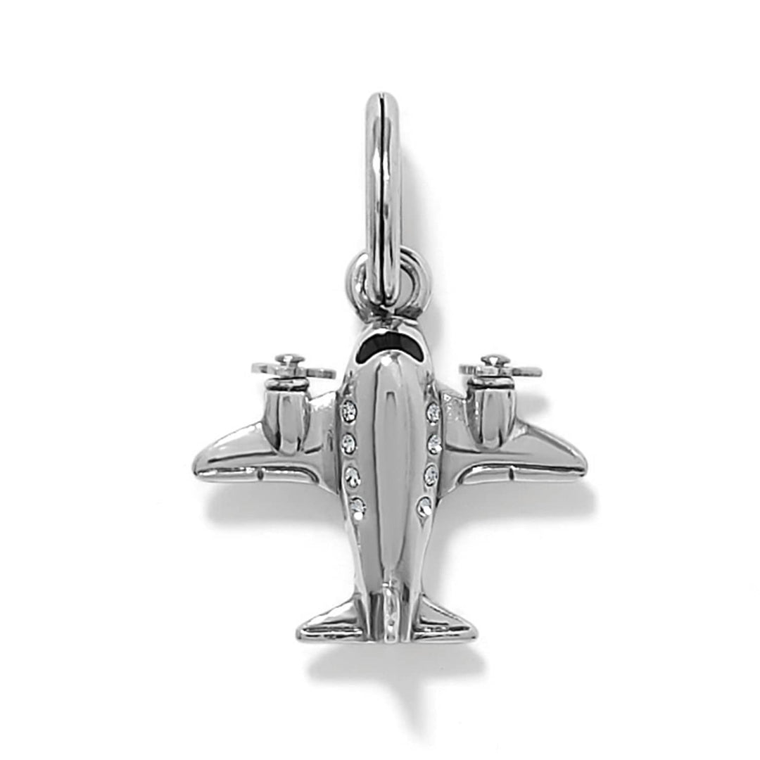 Brighton - Airplane Adventure Charm - Silver