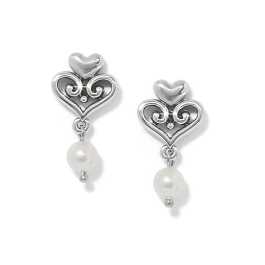 Alcazar Amor Pearl Post Drop Earrings