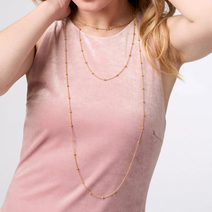 Solara Delicate Station Necklace