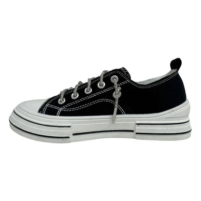 Aman Sparkle Black Tennis Shoe