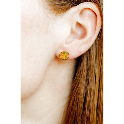 Screwback Stud Earrings - Knox Pumpkin