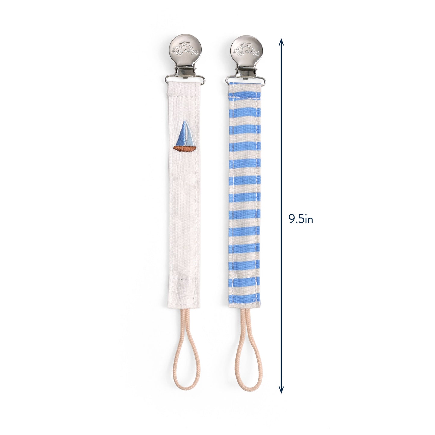 Itzy Ritzy Itzy Clip™ - Fabric Pacifier Strap (2-Pack)