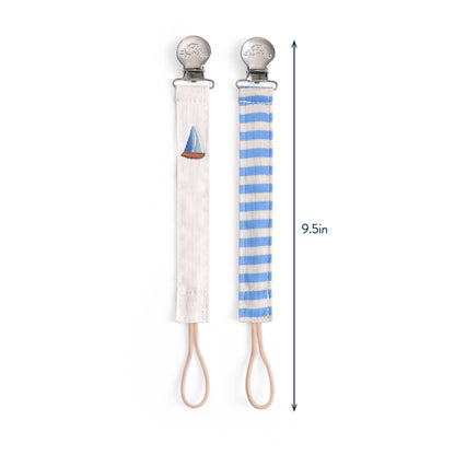 Itzy Ritzy Itzy Clip™ - Fabric Pacifier Strap (2-Pack)