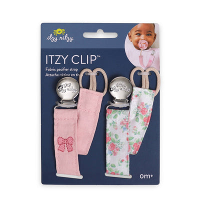 Itzy Ritzy Itzy Clip™ - Fabric Pacifier Strap (2-Pack)