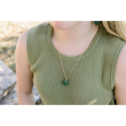 Recycled Glass Pendant Necklace