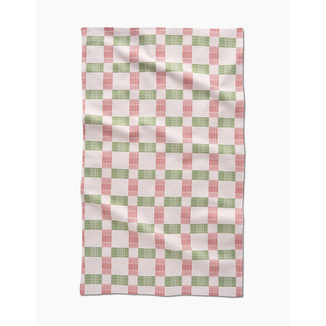 Be Merry Plaid Tea Towel