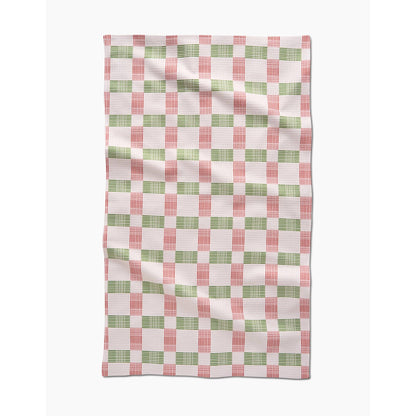 Be Merry Plaid Tea Towel