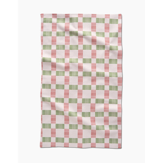 Be Merry Plaid Tea Towel