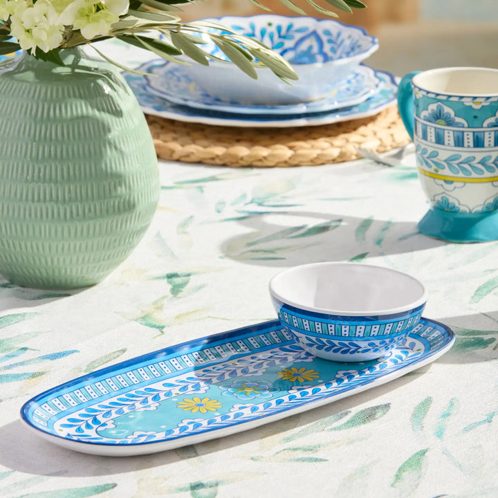 Mediterranean Oval Serving Tray (15") by Certified International