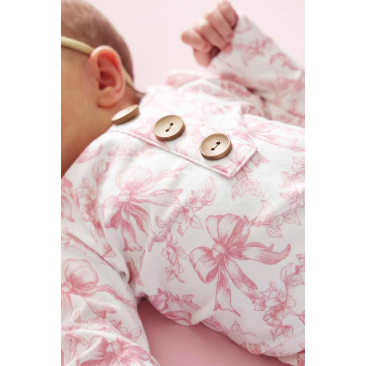 Fancy Frills Newborn Baby Knot Gown &amp; Hat Set