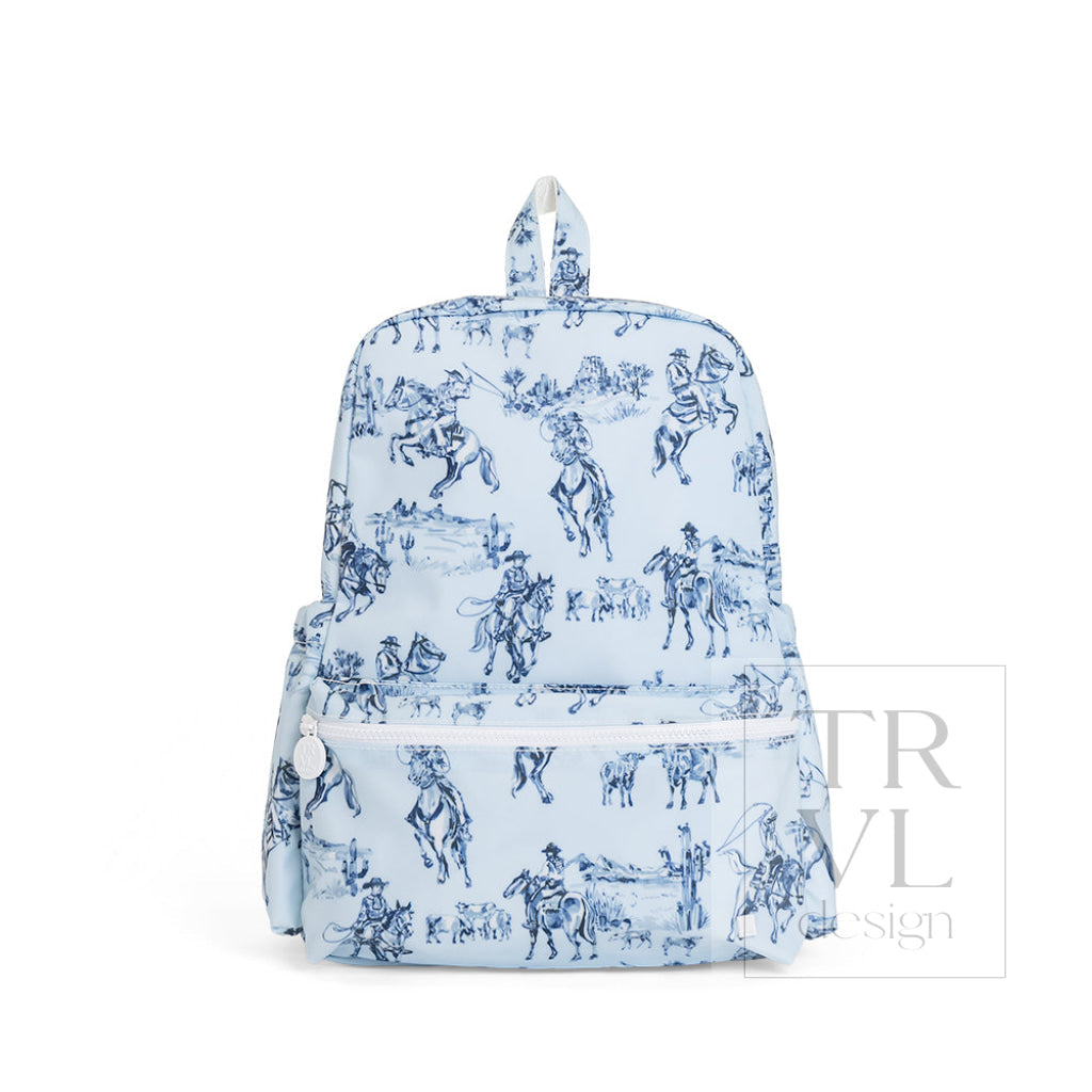 TRVL Design Cowboy Toile Backpacker front view