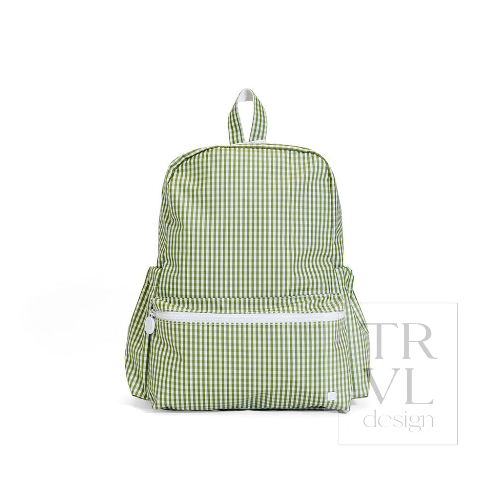 Trvl Design Backpacker Backpack Gingham Moss