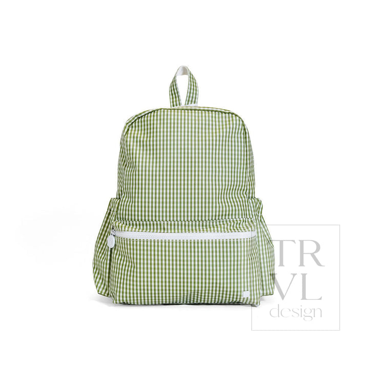 Trvl Design Backpacker Backpack Gingham Moss
