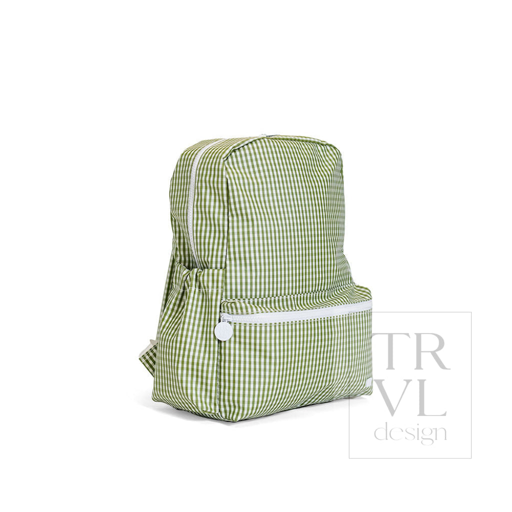 TRVL Design Gingham Moss Backpacker