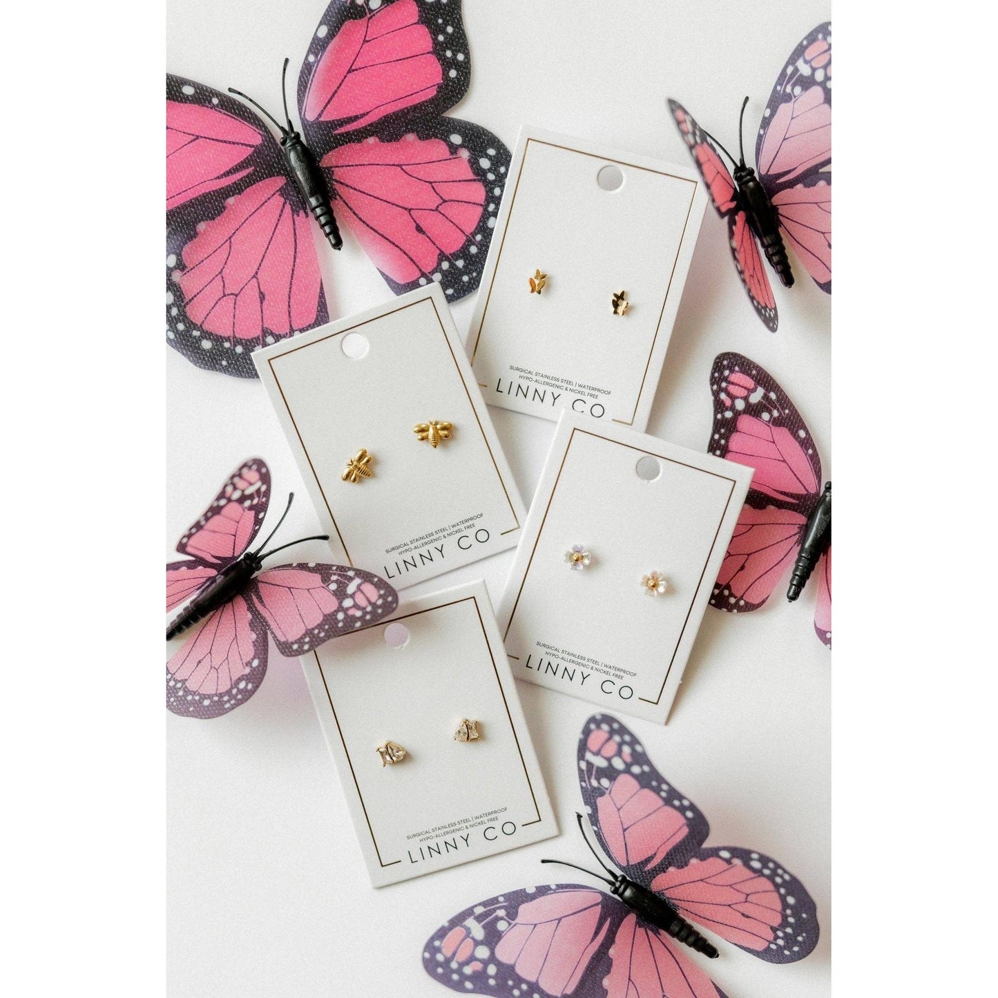 Screwback Stud Earrings - Sloane