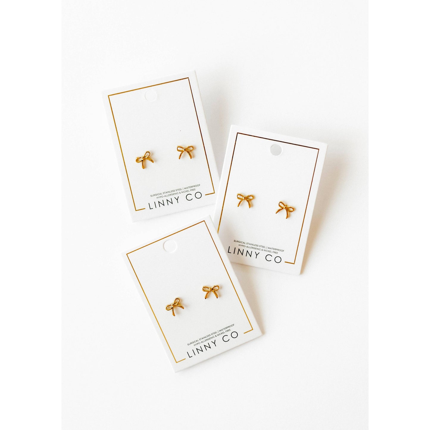 Screwback Stud Earrings - Sadie - Gold