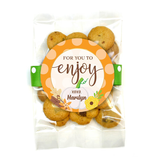 PERSONALIZED Fall Cookie Bags (Label PPEN)