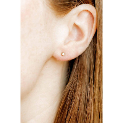 Screwback Stud Earrings - Cooper Clear