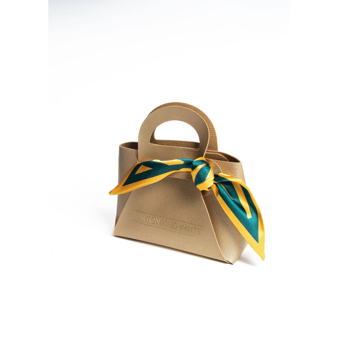 Winton &amp; Waits Game Day Accessory Scarf | Green &amp; Gold | Twilly Style Hair Scarf
