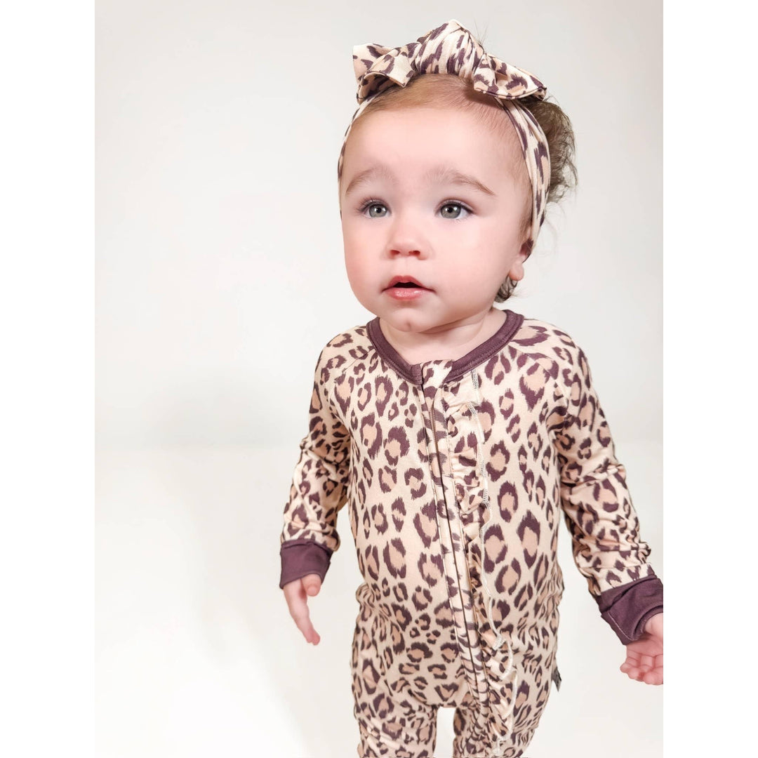 Classic Leopard  - LS Convertible Zip PJs
