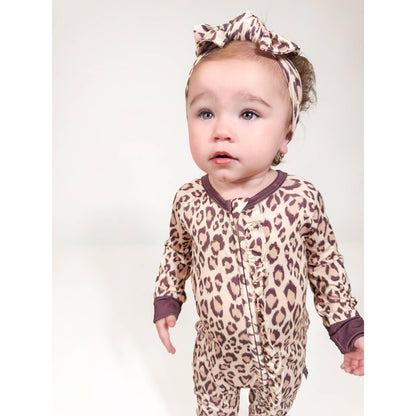 Classic Leopard  - LS Convertible Zip PJs