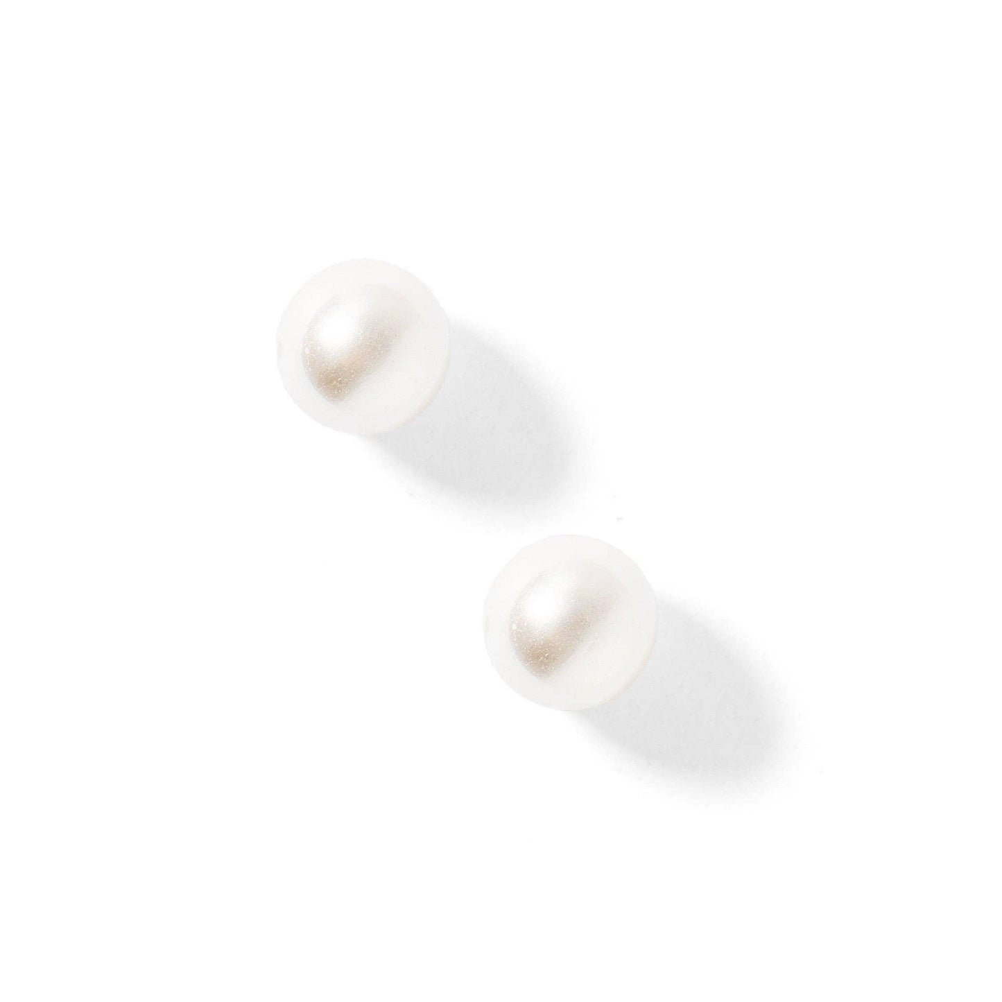 Screwback Stud Earrings - Payton Pearl White 5mm