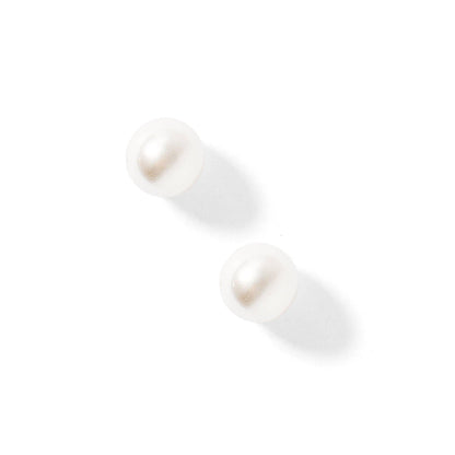 Screwback Stud Earrings - Payton Pearl White 5mm