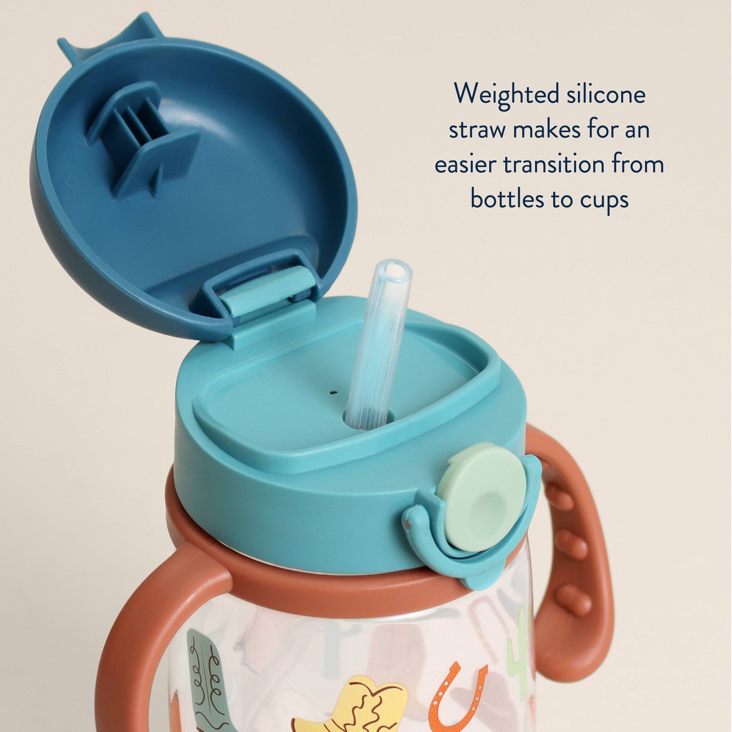 Itzy Ritzy Itzy Sips™ Weighted Straw Cup with Snap-Close Lid