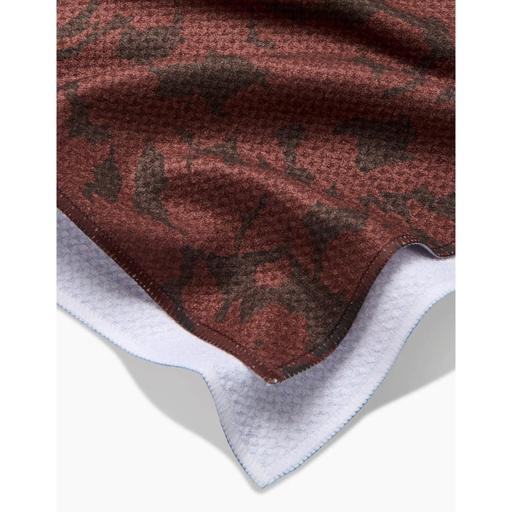 Wild Wood Maroon Tea Towel