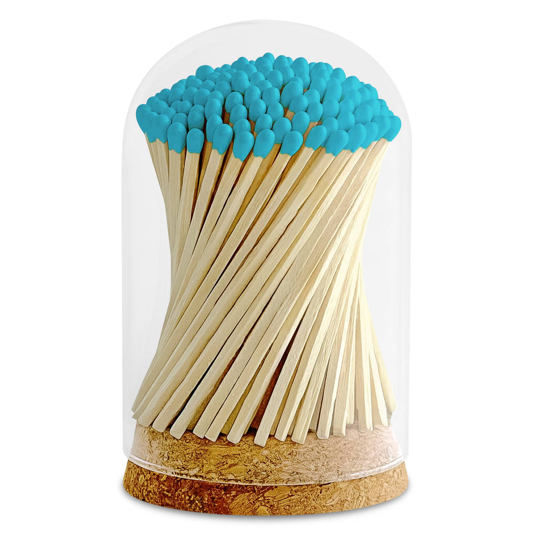 4" Matches in Premium Glass Cloche