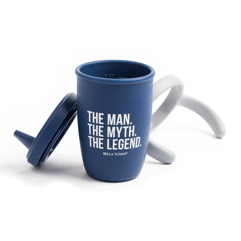 Bella Tunno The Man the Myth the Legend Happy Sippy Cup — Silicone Sippy Cup