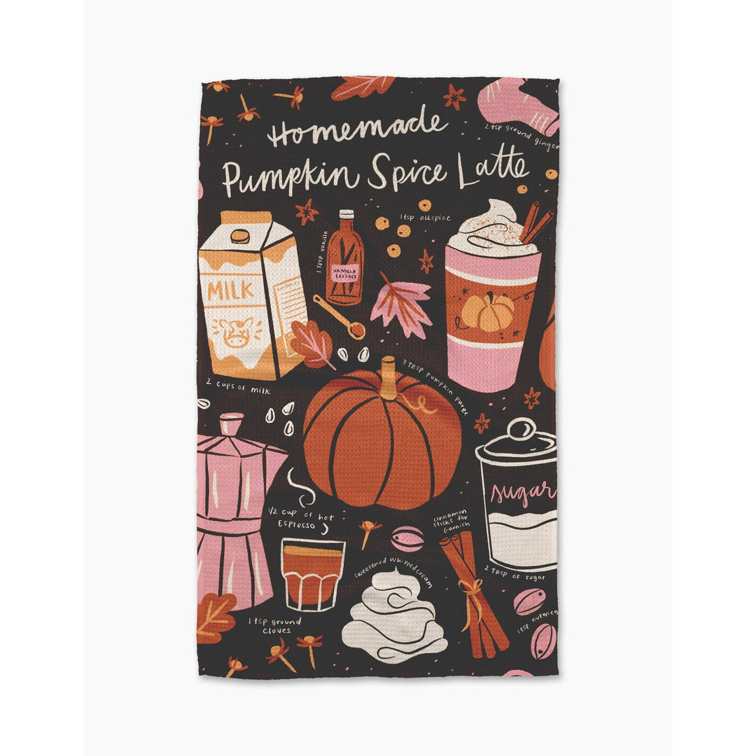 Pumpkin Spice Latte Tea Towel