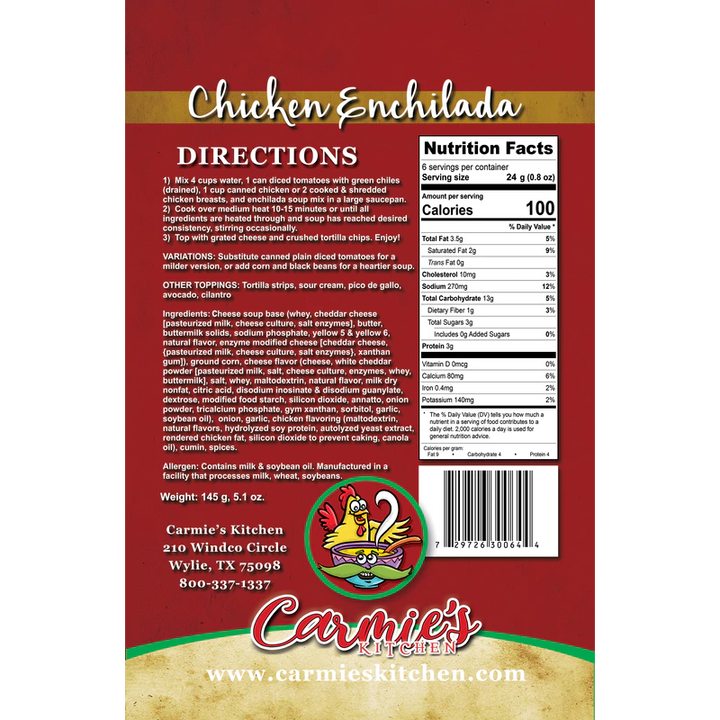 Chicken Enchilada Soup Mix