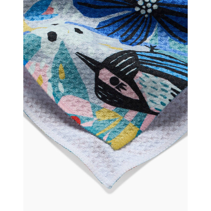 Birds And Berries Tea Towel