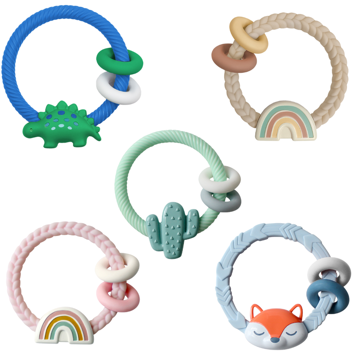 Itzy Ritzy Rattle™ Silicone Teether Rattles