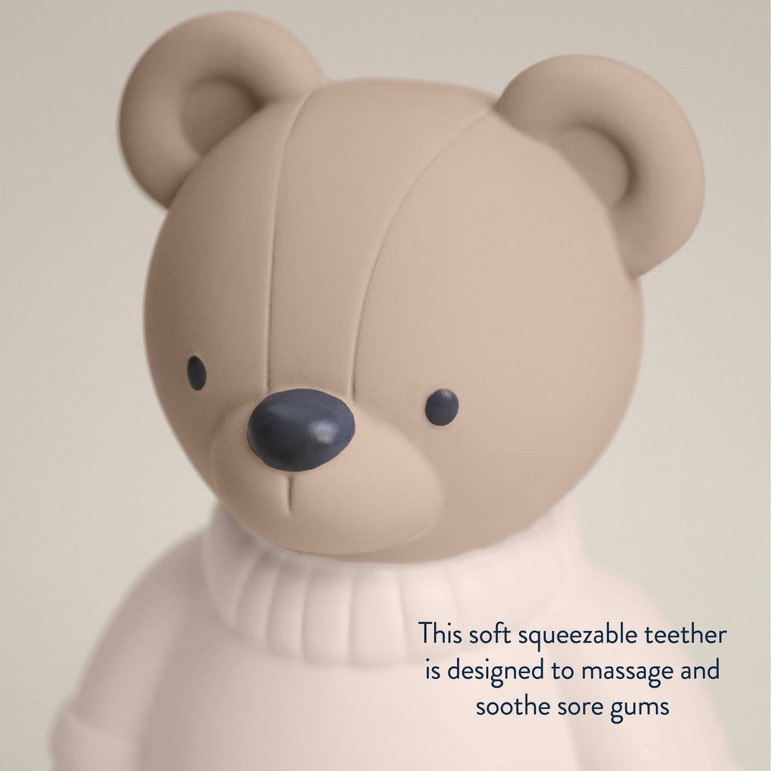 Itzy Ritzy Comfort Crew™ Bear – Natural Rubber Molar Teether