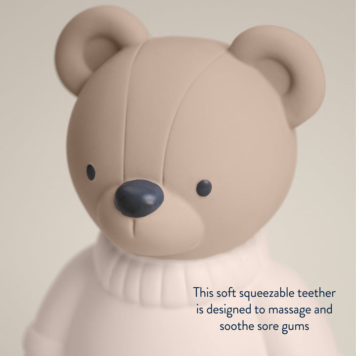 Itzy Ritzy Comfort Crew™ Bear – Natural Rubber Molar Teether